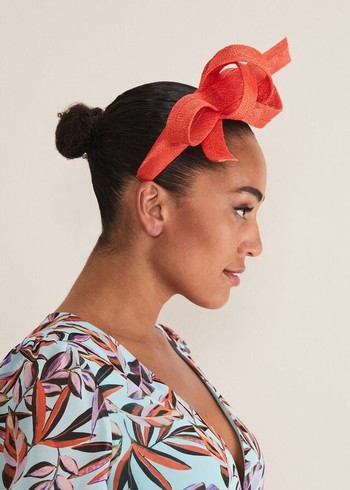 Phase Eight Orange Bow Hats Red Australia | FD0625179